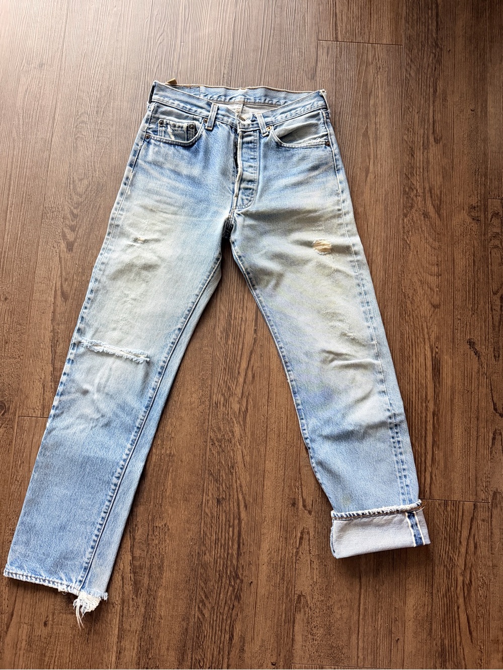 Vintage 1970s Levi's 501 Redline Jeans Made in the USA size 27x29.5